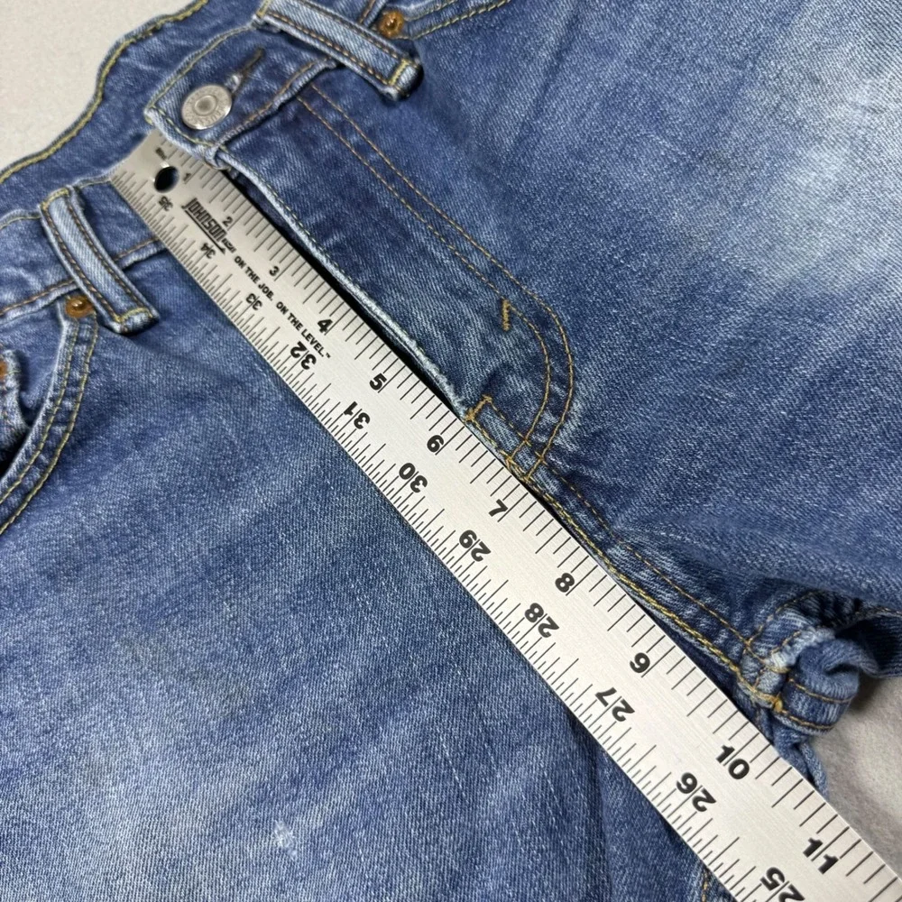 Levis 511 Slim Fit Distressed Blue Jeans Mens 31x32 Medium Wash‎ Denim Pants